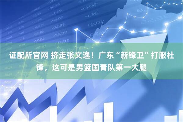 证配所官网 挤走张文逸！广东“新锋卫”打服杜锋，这可是男篮国青队第一大腿