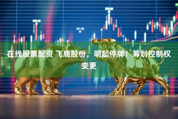 在线股票配资 飞鹿股份,明起停牌!筹划控制权变更